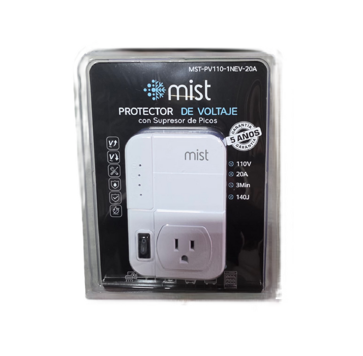 Protector de Voltaje Alta Capacidad 140V Relé 30A Mist MST-PV110-1NEV-20A