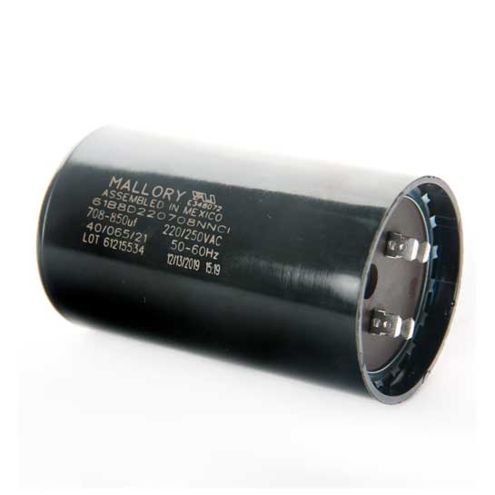 CAPACITOR 708-850MF 220V MALLORY CAP708A220M