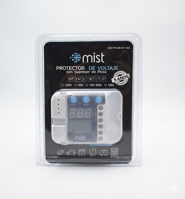 Protector de Voltaje Digital Para Alto Consumo 220V Mist MST-PV220-CP-45A