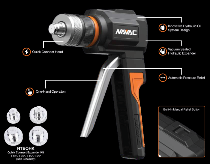 Kit De Expansor De Tubo Hidráulico Navac 1-1/8 Nte11h2
