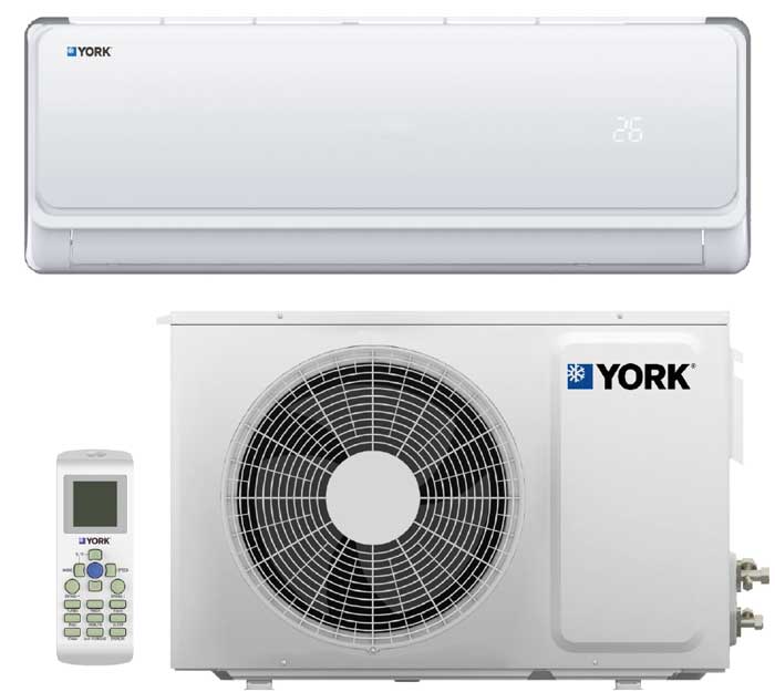 AIRE ACONDICIONADO MINI SPLIT 12K BTU R410 110V YORK